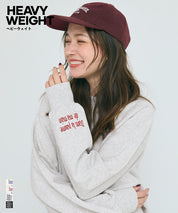 重磅內刷毛刺繡LOGO大學T