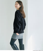 重磅內刷毛刺繡LOGO大學T