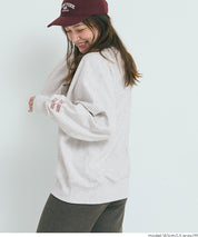 重磅內刷毛刺繡LOGO大學T