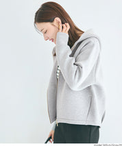 彈性太空棉拉鍊連帽外套