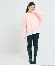 重磅內刷毛復古加工大學T