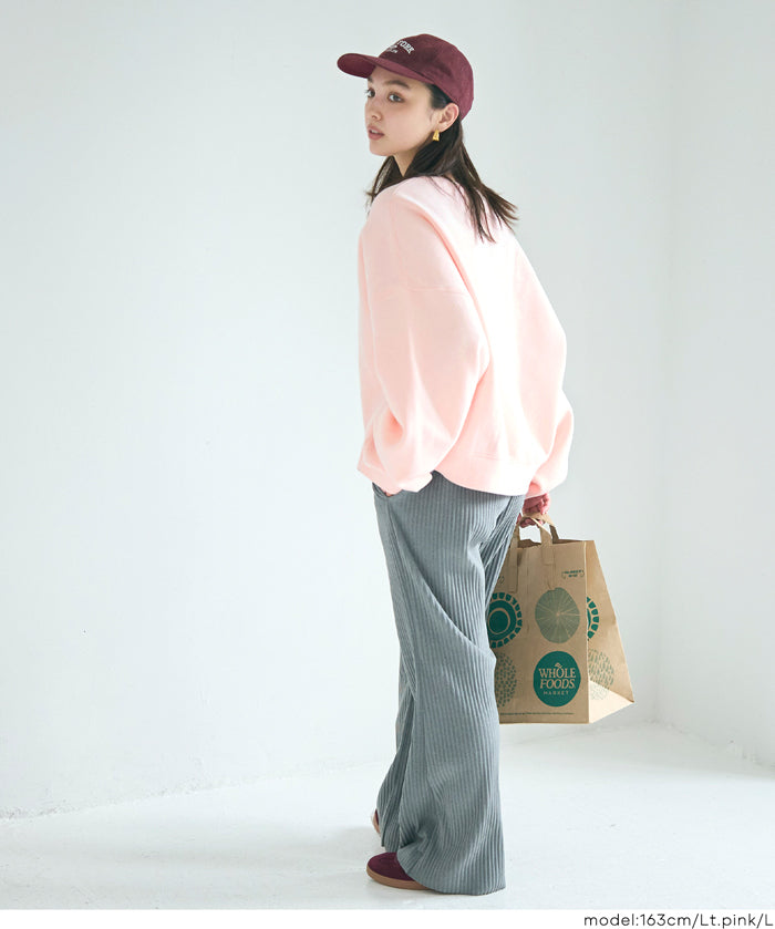 重磅內刷毛復古加工大學T