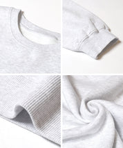 重磅內刷毛復古加工大學T