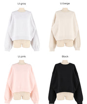 重磅內刷毛復古加工大學T