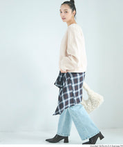 重磅內刷毛復古加工大學T