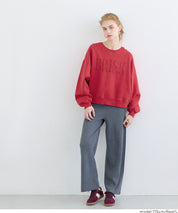 重磅內刷毛復古加工LOGO大學T