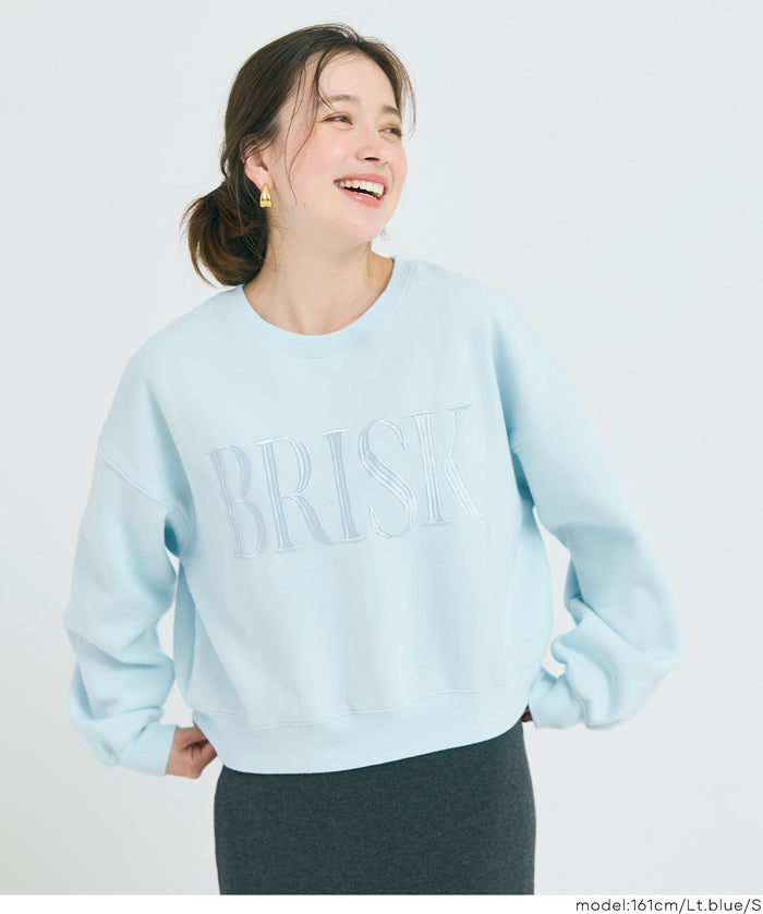 重磅內刷毛復古加工LOGO大學T