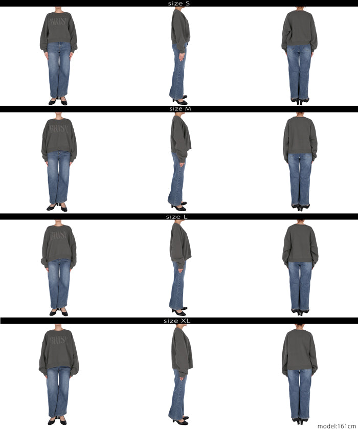 重磅內刷毛復古加工LOGO大學T