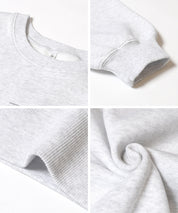 重磅內刷毛復古加工LOGO大學T