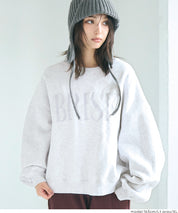 重磅內刷毛復古加工LOGO大學T