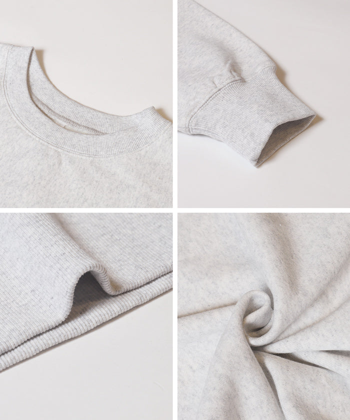 重磅內刷毛口袋大學T