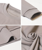 柔軟太空棉寬版大學T