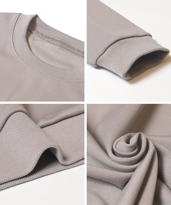 柔軟太空棉寬版大學T