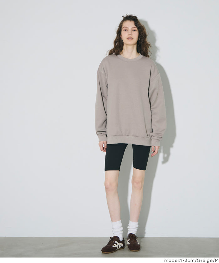 柔軟太空棉寬版大學T