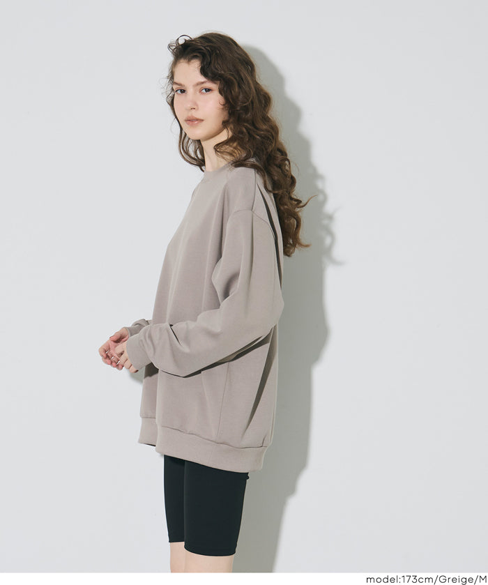 柔軟太空棉寬版大學T