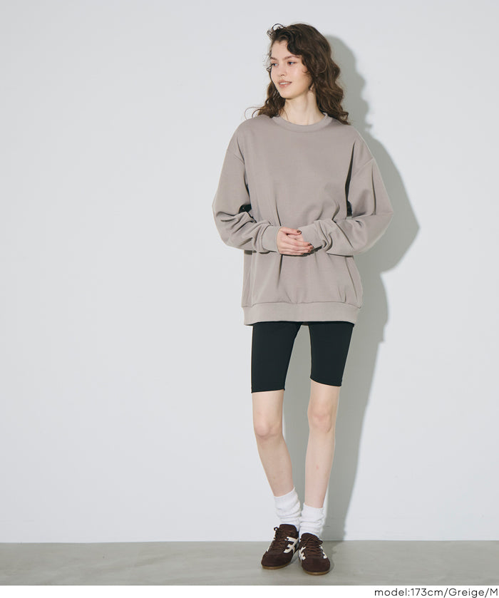 柔軟太空棉寬版大學T