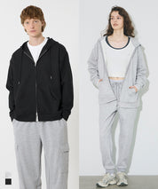 柔軟太空棉寬版連帽外套