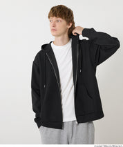 柔軟太空棉寬版連帽外套