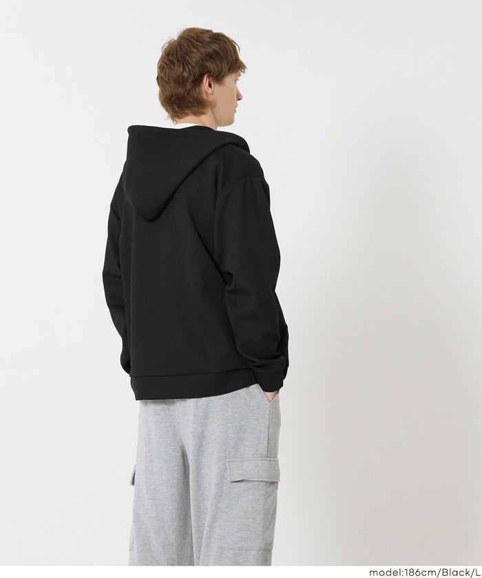 柔軟太空棉寬版連帽外套