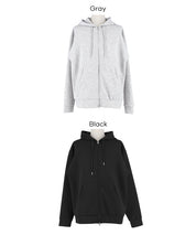 柔軟太空棉寬版連帽外套