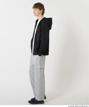 柔軟太空棉寬版連帽外套