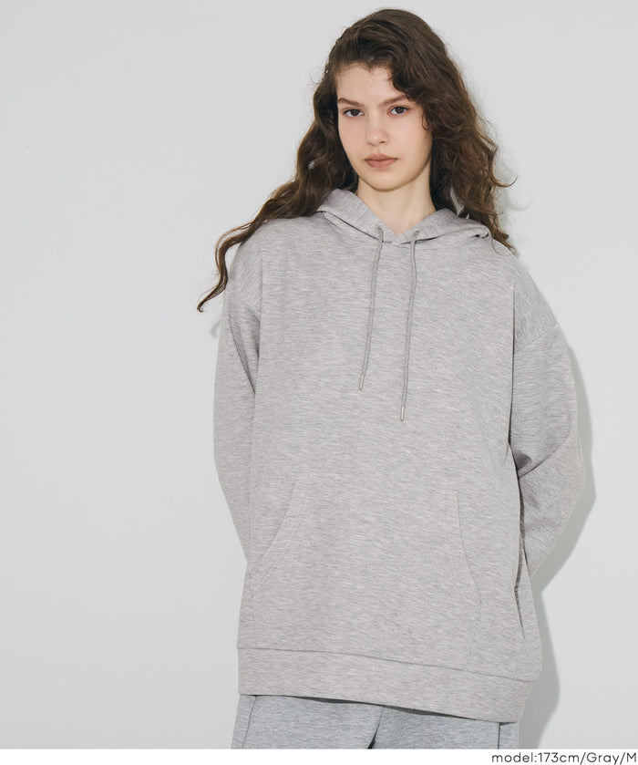 柔軟太空棉寬版連帽上衣