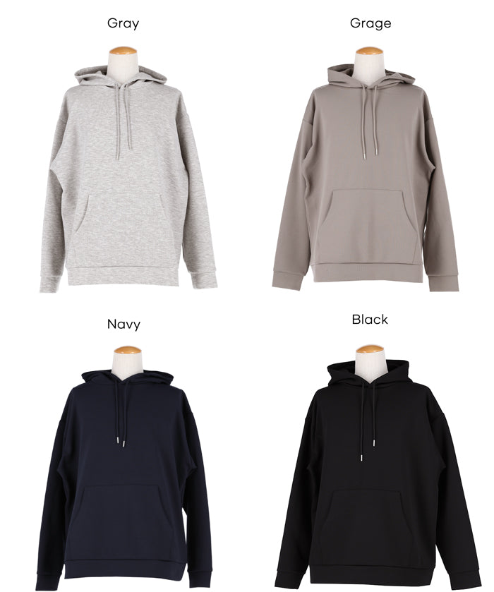 柔軟太空棉寬版連帽上衣