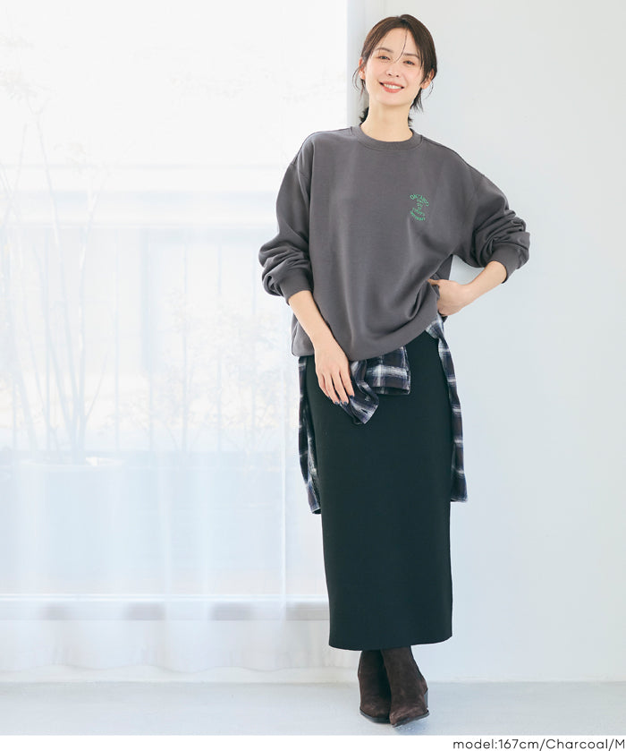 柔軟太空棉刺繡大學T