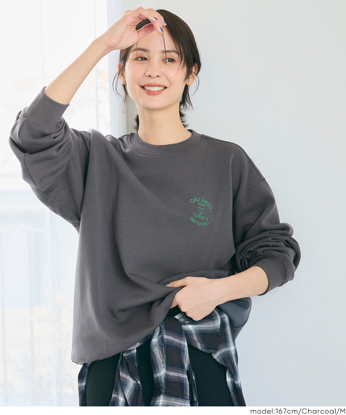 柔軟太空棉刺繡大學T