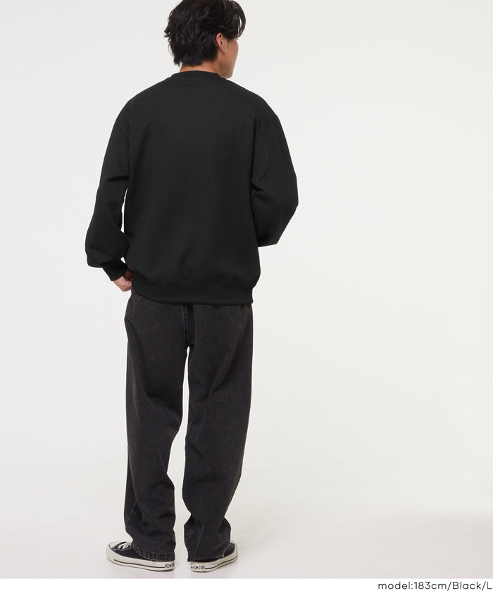 柔軟太空棉刺繡大學T