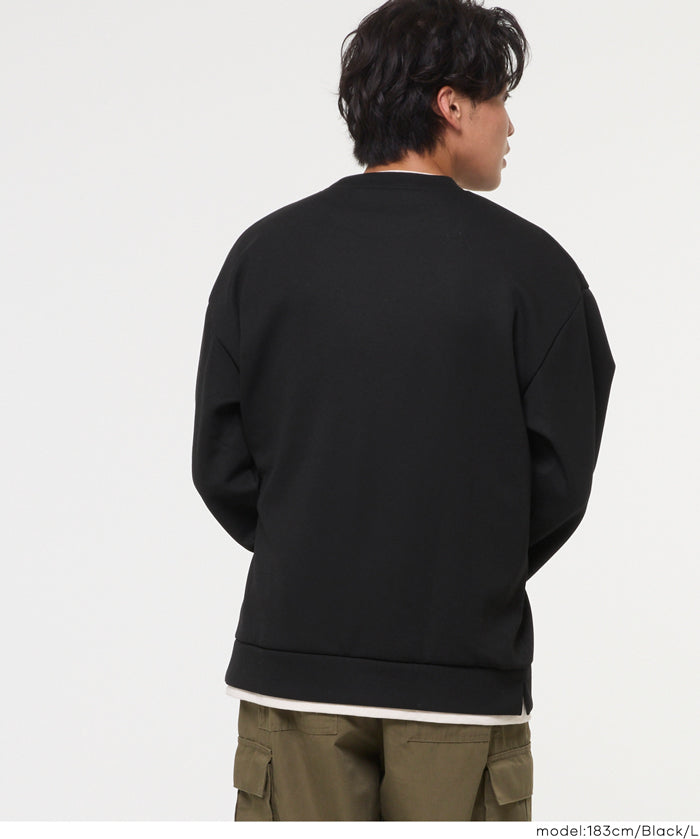 假兩件柔軟太空棉大學T