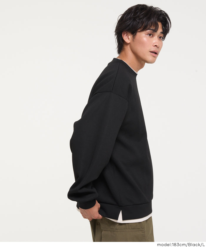 假兩件柔軟太空棉大學T