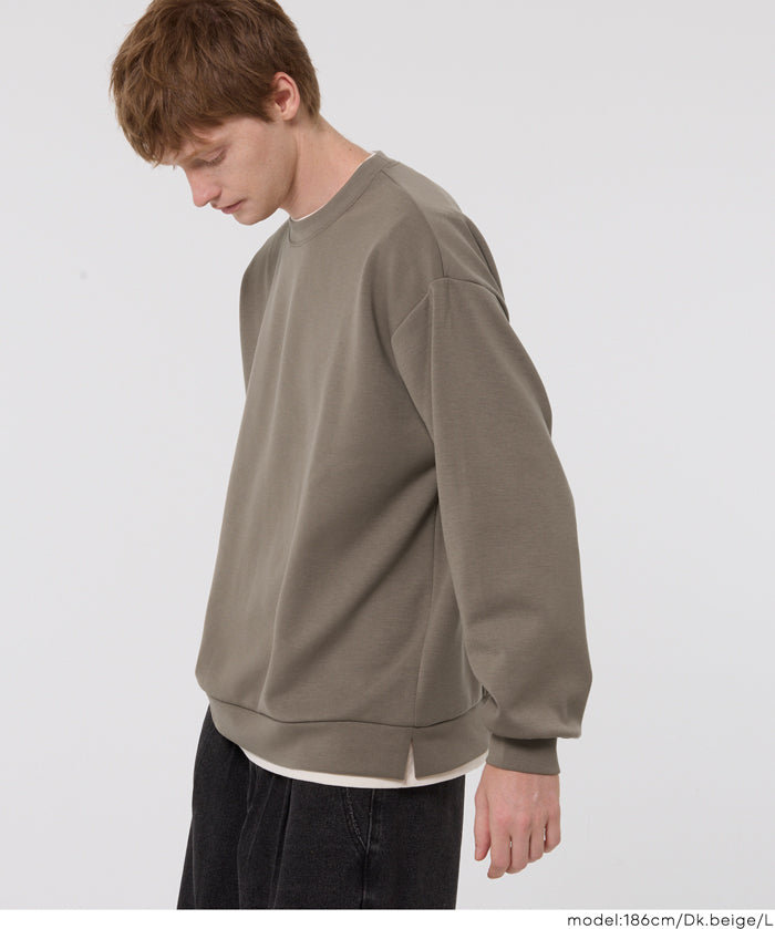 假兩件柔軟太空棉大學T