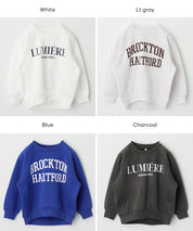 童裝 親子同款 內刷毛LOGO大學T