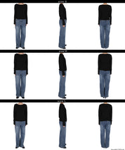 插肩袖船領長袖上衣