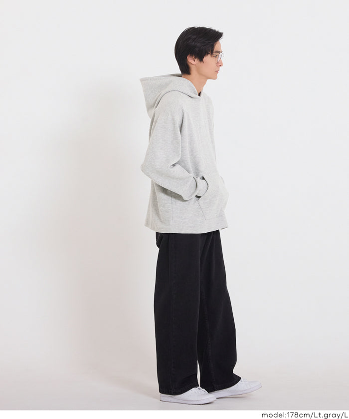 方格緹花連帽上衣