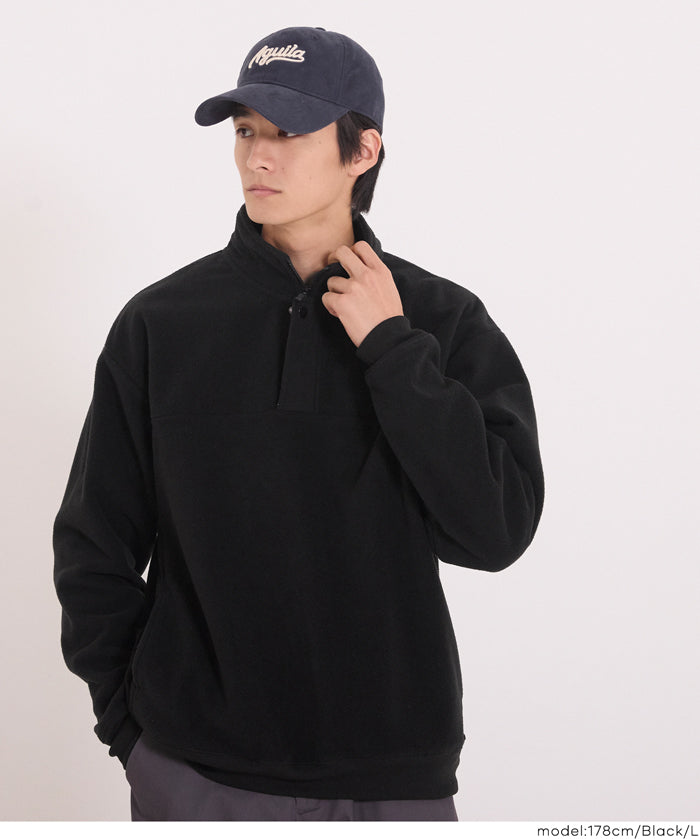 抓毛絨半拉鍊上衣