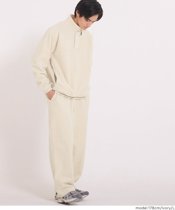 抓毛絨抽繩長褲