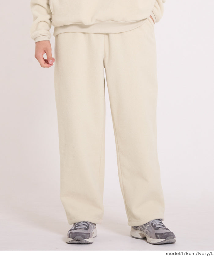 抓毛絨抽繩長褲