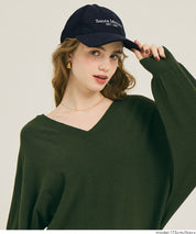 燈芯絨LOGO棒球帽