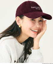 燈芯絨LOGO棒球帽