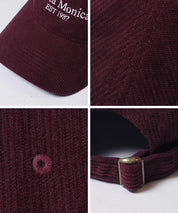 燈芯絨LOGO棒球帽