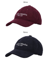 燈芯絨LOGO棒球帽