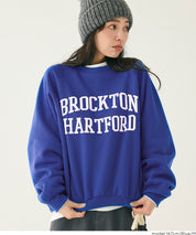 內刷毛插肩袖LOGO大學T