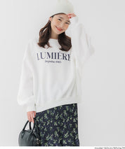 內刷毛插肩袖LOGO大學T