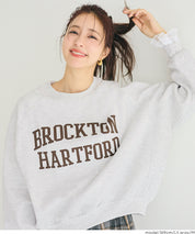 內刷毛插肩袖LOGO大學T