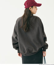 內刷毛插肩袖LOGO大學T