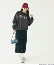 內刷毛插肩袖LOGO大學T