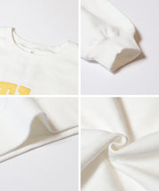 重磅內刷毛刺繡LOGO大學T