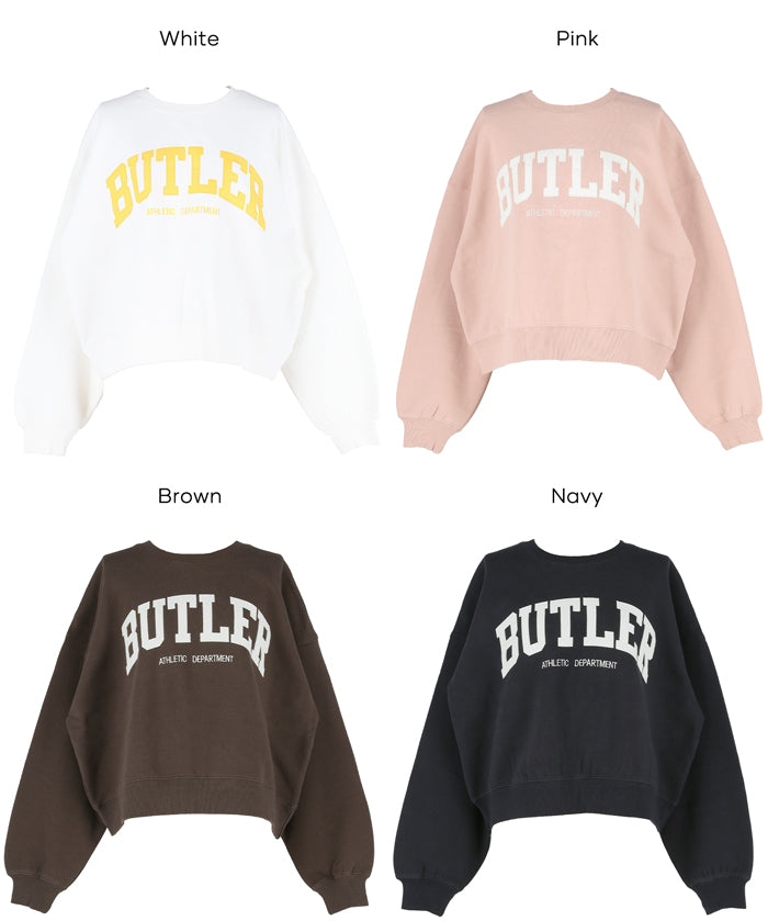 重磅內刷毛刺繡LOGO大學T